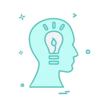 Idea icon design vector Stockillustratie