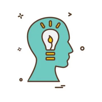 Idea icon design vector イラスト素材