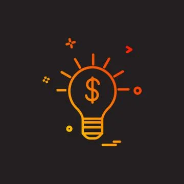 Idea icon design vector Stockillustratie