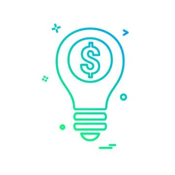 Idea icon design vector Stockillustratie