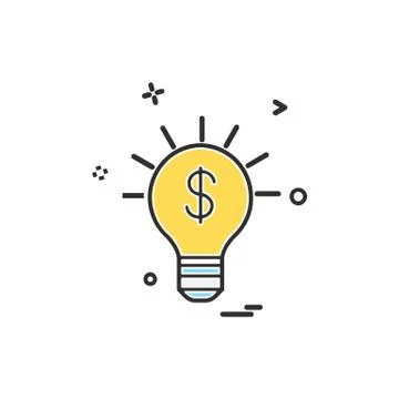 Idea icon design vector Stockillustratie