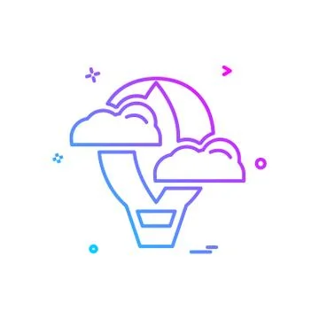 Idea icon design vector イラスト素材