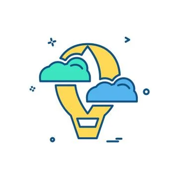 Idea icon design vector Stockillustratie