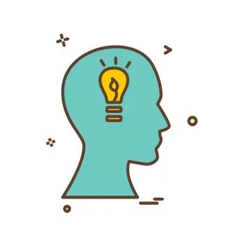 Idea icon design vector Stock Illustration