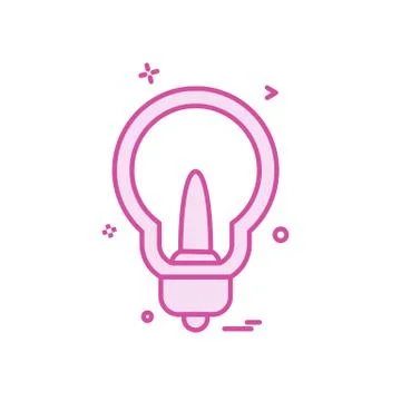 Idea icon design vector 库存插图