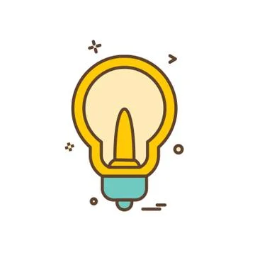 Idea icon design vector イラスト素材