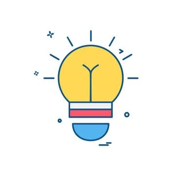 Idea icon design vector Stockillustratie