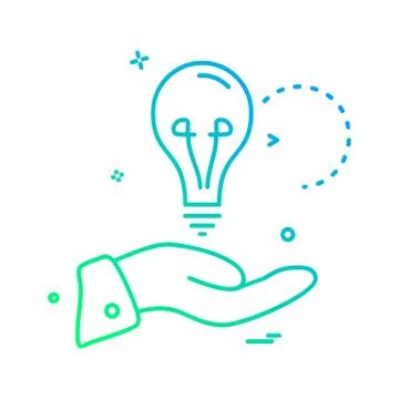 Idea icon design vector イラスト素材