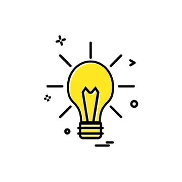 Idea icon design vector Stockillustratie