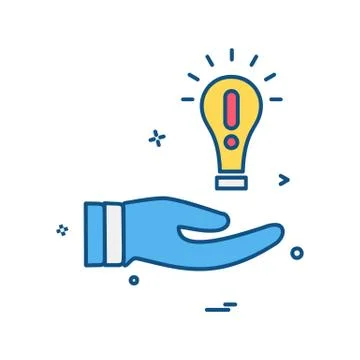 Idea icon design vector Stockillustratie