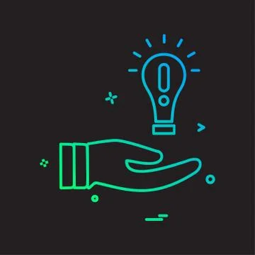 Idea icon design vector Stock Illustration