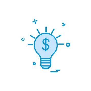 Idea icon design vector Stockillustratie