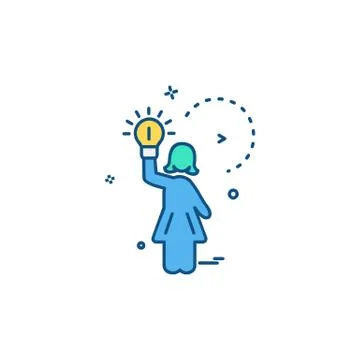 Idea icon design vector イラスト素材