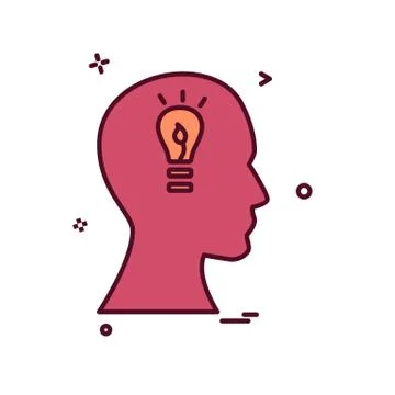 Idea icon design vector 스톡 일러스트