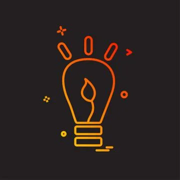 Idea icon design vector 스톡 일러스트