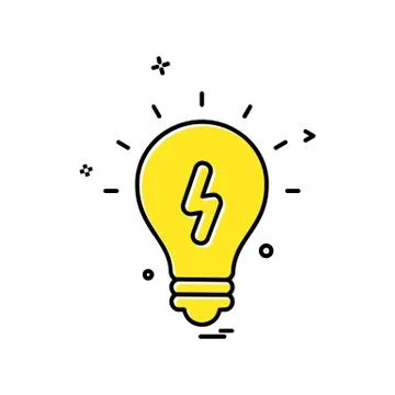 Idea icon design vector Stockillustratie