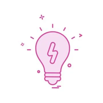 Idea icon design vector イラスト素材