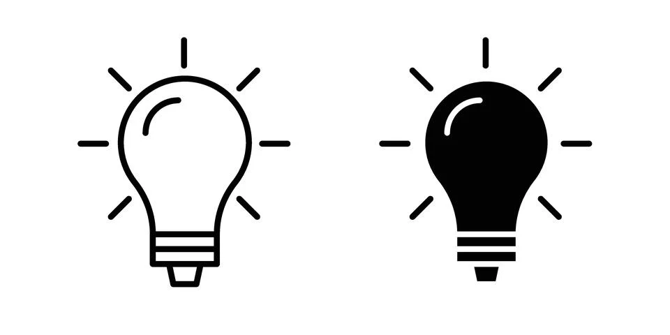 Idea icon graphic element. web icon set Stock Illustration