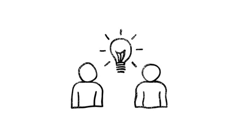 Idea icon in hand draw style. Motion graphics Stock Footage 151559307