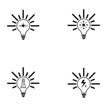 Idea icon set Stock Illustration