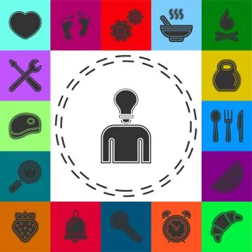 Idea icon. Simple element illustration Stock Illustration