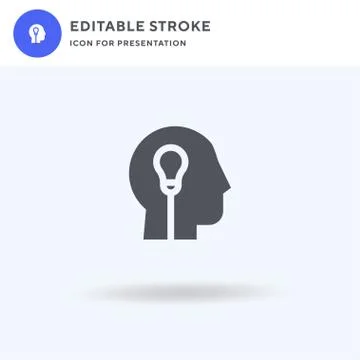 Idea icon vector, filled flat sign, solid pictogram isolated on white, logo Stock Illustration