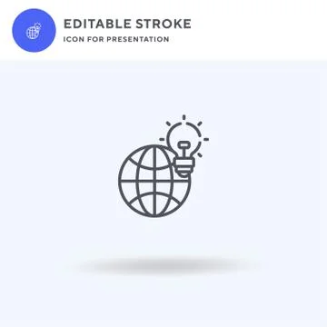 Idea icon vector, filled flat sign, solid pictogram isolated on white, logo 스톡 일러스트
