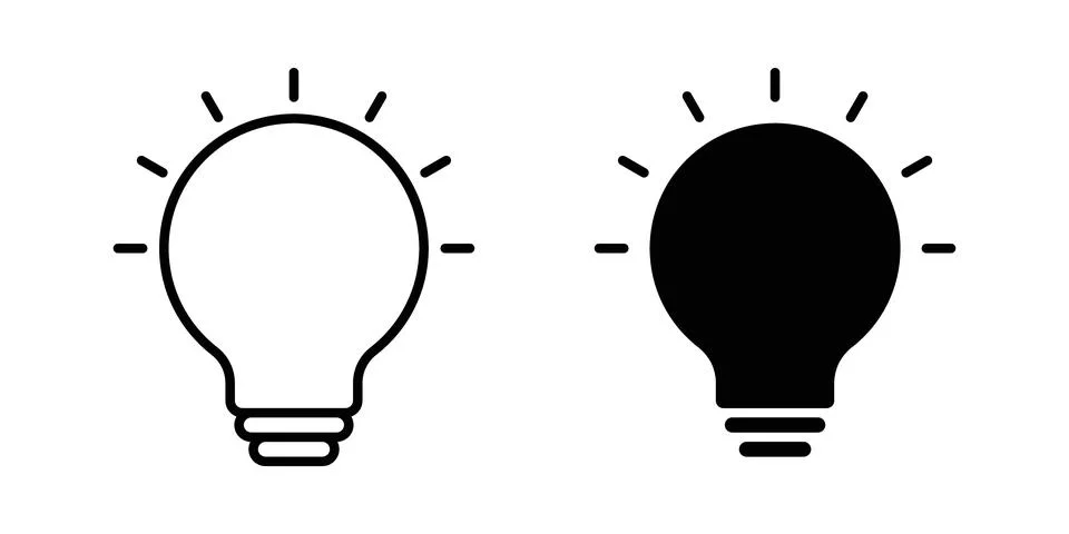 Idea icon vector symbol graphics Stock Illustration