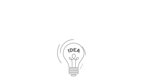 Idea icons set. on white Stock Footage 89139118
