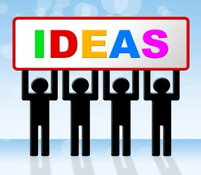 Idea ideas representing innovations display and inventions イラスト素材