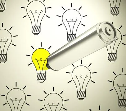 The idea Stock Illustration