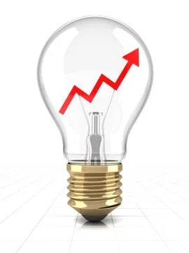 Idea for improvement, 3d render Stock Illustration