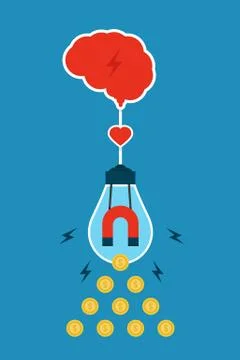 Idea to income Stock Illustration