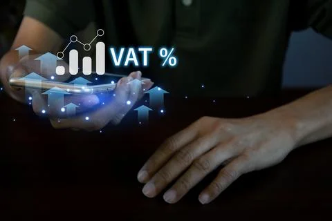 The idea of ??increasing VAT collection Stock Photos