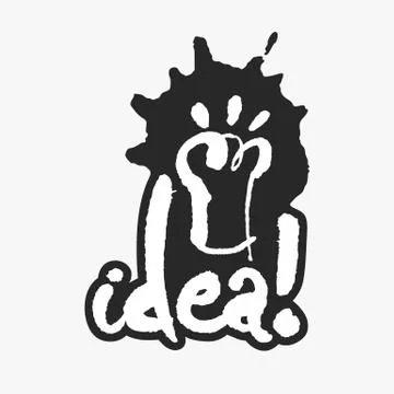 Idea in an Ink Blot Stock Illustration