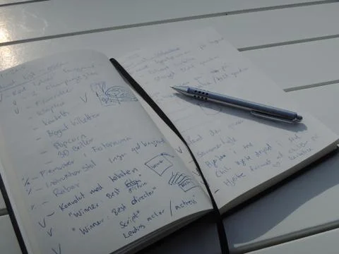 Idea journal - a tool for the creative mind Stock Photos