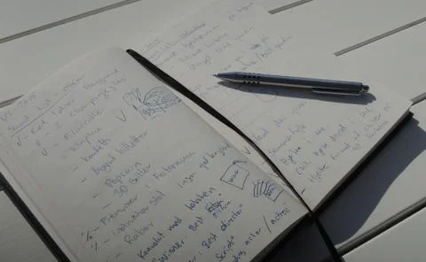 Idea journal - a tool for the creative mind Stock Photos