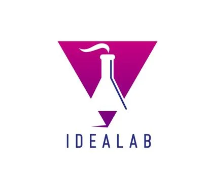 Idea lab icon, creative design studio, innovation Stock Illustration