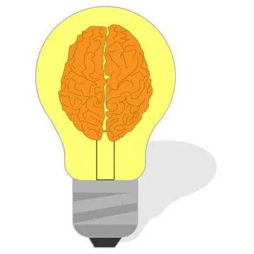 Idea lamp isolated Stock Illustration