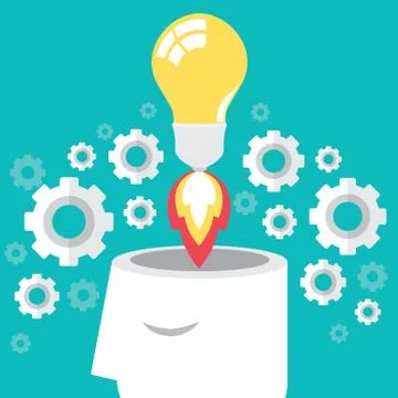 Idea launch Stock Illustration