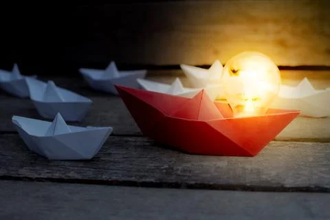 The idea of the leader is always right Foto stock