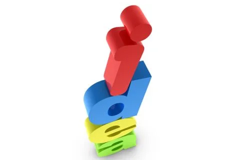 Idea letter Stock Illustration