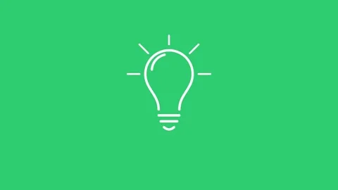 Idea Light Bulb Animation Concept Generation Innovation Thinking Bright Idea Stock Footage 346726448