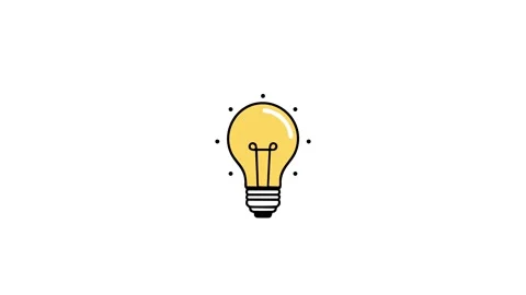 Idea Light Bulb Animation, Creative Light Bulb Animation Innovation and Idea Stock Footage 314103443