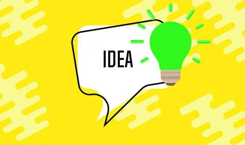  Idea light bulb concept creative business lamp vector. Design imagination... Foto stock