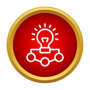 Idea light bulb connecting to network nodes 스톡 일러스트