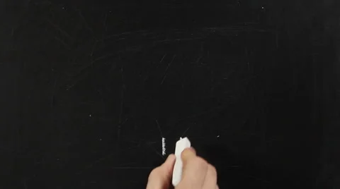 Idea. Light bulb drawn with chalk on a blackboard. Stock Footage 59247324