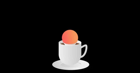 Idea light bulb on a glass coffee Stock Footage 301857039