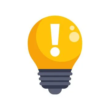 Idea light bulb icon symbolizing creativity and problem solving 스톡 일러스트