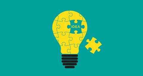 Idea light bulb Stock Illustration